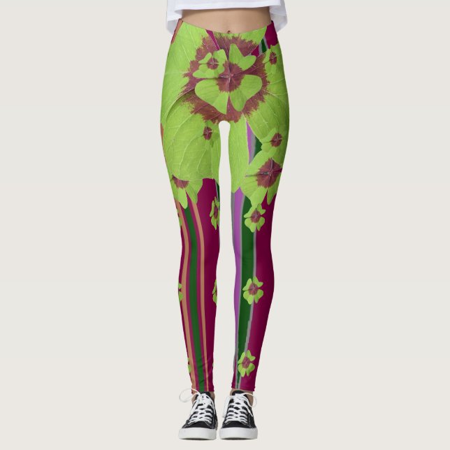 Charming Klöver Leggings (Framsida)