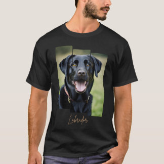 Charming Labrador Retriever Portrait - Triptych Ar T Shirt