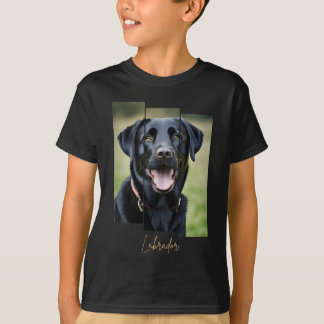 Charming Labrador Retriever Portrait - Triptych Ar T Shirt
