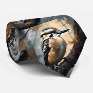 Charming Laughn: Kookaburra in Oil Paint Slips