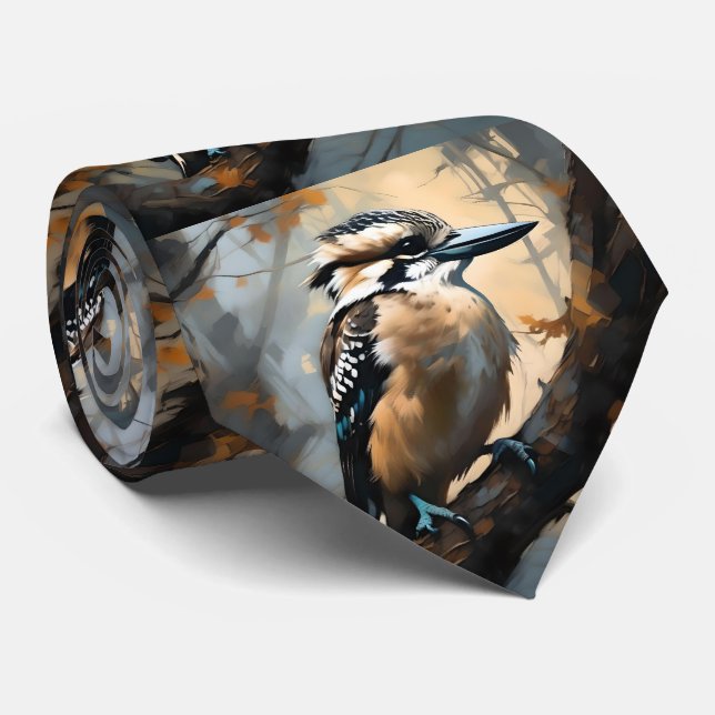 Charming Laughn: Kookaburra in Oil Paint Slips (Rullad)