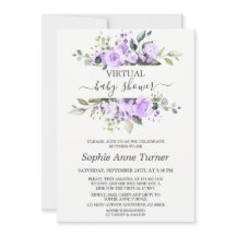 Charming Lavender Flowers Virtuella babystövel