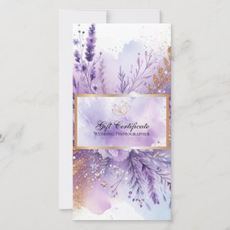 Charming Lavender Gift Certificate