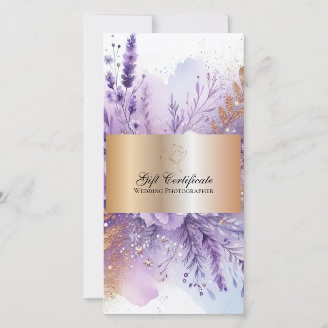 Charming Lavender II Gift-certifikat (Framsida)