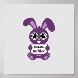 Charming Lila Bunny : Spread Joy! Poster