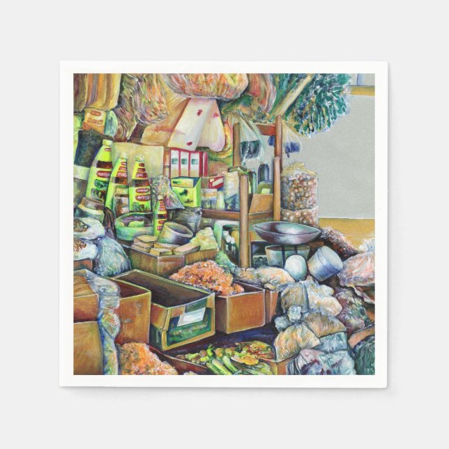 Charming Lomises of bra Tekka Centre, Singapore Pappersservett (Framsidan)