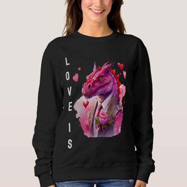 Charming Love is With Heart Animal Valentine's day T Shirt (Framsida)