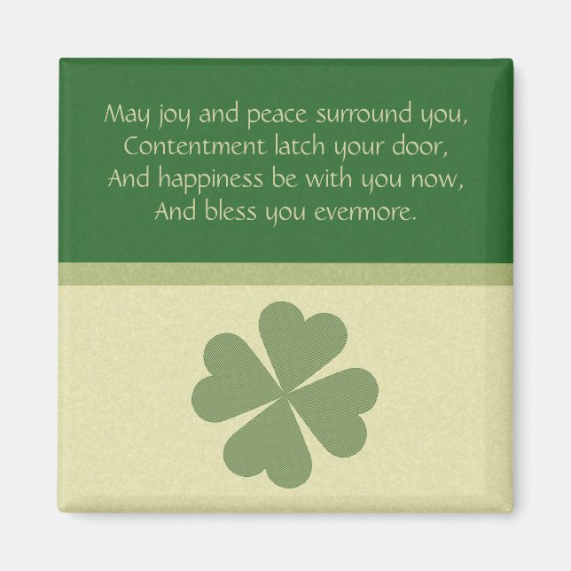 Charming Lucky Klöver Magnet (Framsidan)