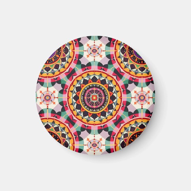 Charming Mandala Mönster Magnet (Framsidan)