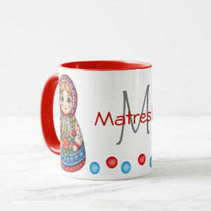 Charming Matryoshkas with Personlig Touch Mugg
