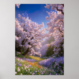 Charming Meadow Overgrowth Poster