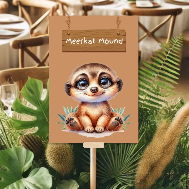 Charming Meerkat Mound Bord Card Bordsnummer (Skapare uppladdad)