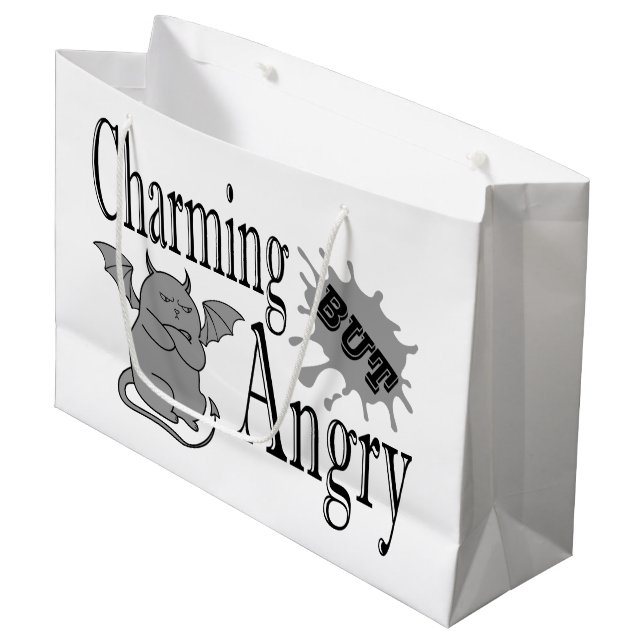 Charming men arg lite djävulen-citat. (Framsidan Vinklad)