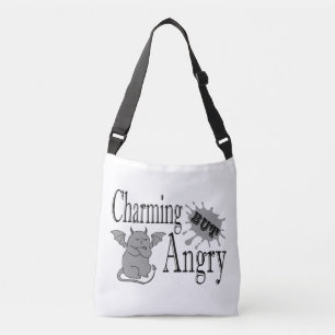 Charming men arg lite djävulen-citat. axelväska