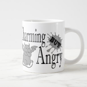 Charming men arg lite djävulen-citat. jumbo mugg