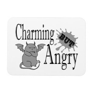 Charming men arg lite djävulen-citat. magnet