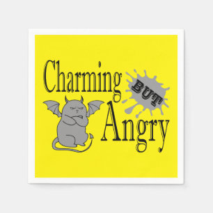 Charming men arg lite djävulen-citat. pappersservett