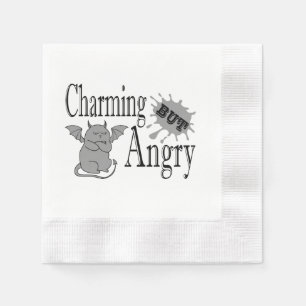 Charming men arg lite djävulen-citat. pappersservett
