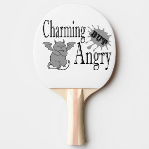 Charming men arg lite djävulen-citat. pingisracket