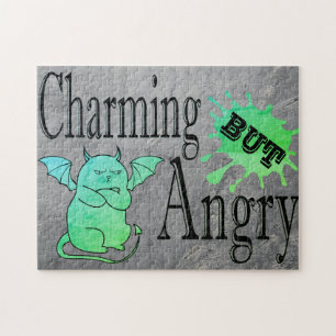 Charming men arg lite djävulen-citat. pussel