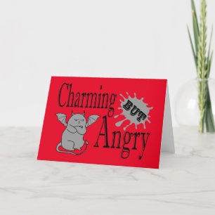 Charming men arg lite djävulen-citat. tack kort