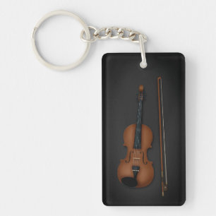 Charming Miniature Violin & Bow Classical Music