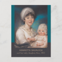 Charming mor och baby porträtt av John Russell Vykort