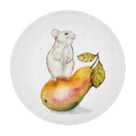 Charming Mouse on a Pear