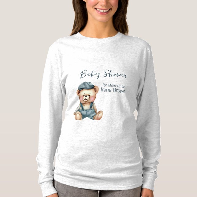 Charming Mysigt Baby Shower T-Shirt (Framsida)
