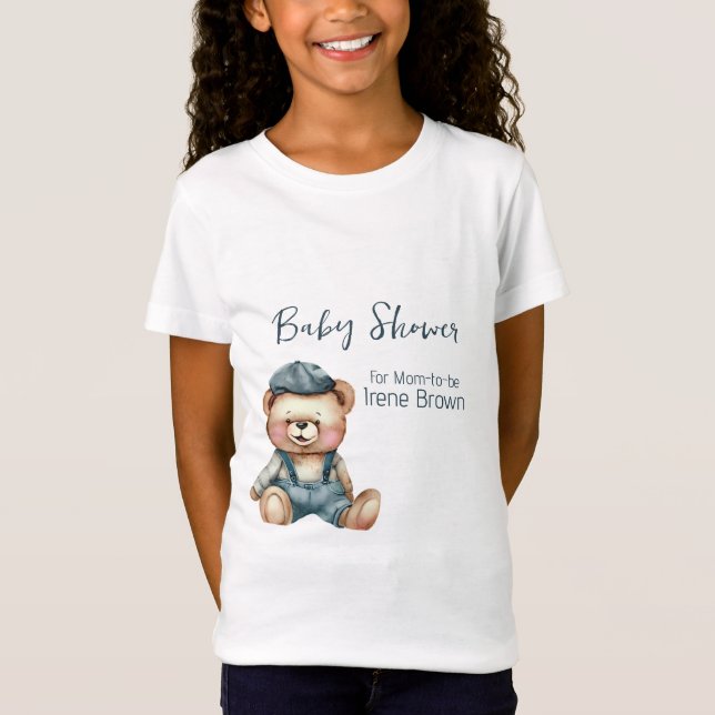 Charming Mysigt Baby Shower T-Shirt (Framsida)