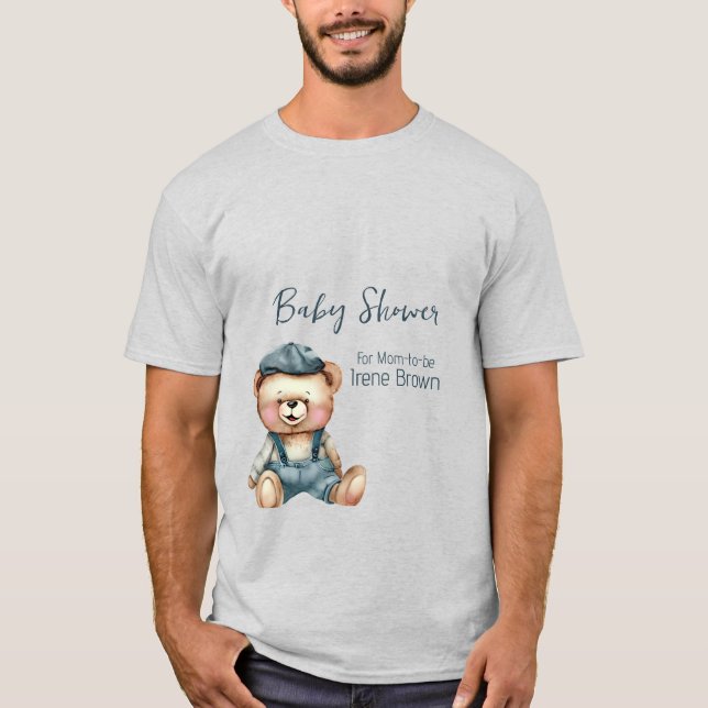 Charming Mysigt Baby Shower T-Shirt (Framsida)