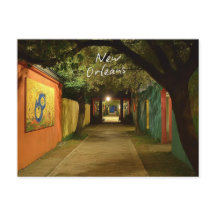 Charming New Orleans Street Helgdag Postcard