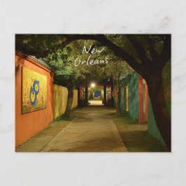 Charming New Orleans Street Helgdag Postcard Helg Vykort