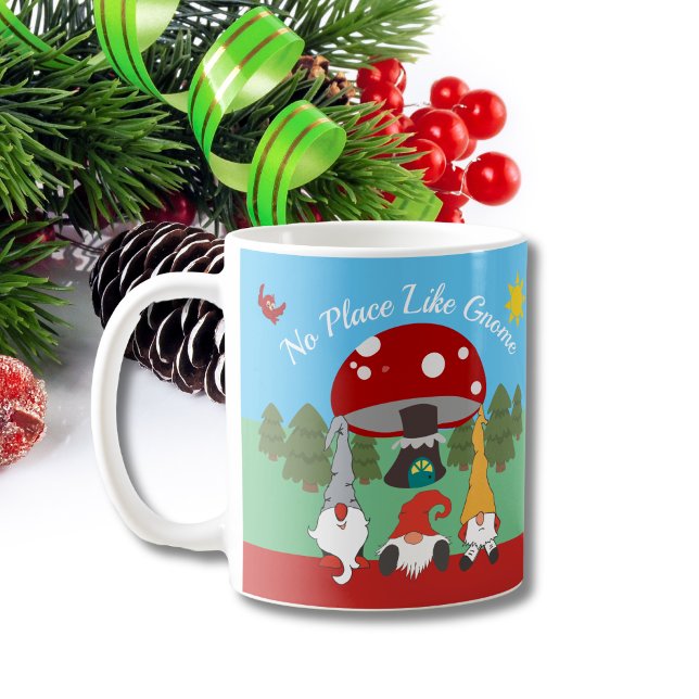 Charming "No Ställe like Gnome" Mugg (Skapare uppladdad)