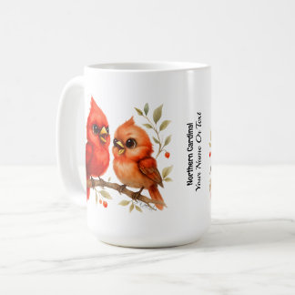Charming Northern Kardinal Kaffemugg