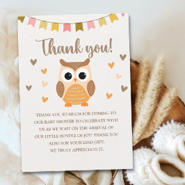 Charming Owl Baby Shower boy – 'It's a Boy Tack Kort