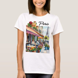 Charming Paris Cafe Scenia T-Shirt