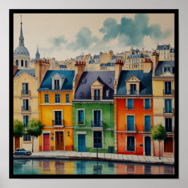 Charming Paris City Poster
