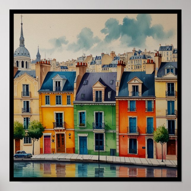 Charming Paris City Poster (Framsidan)