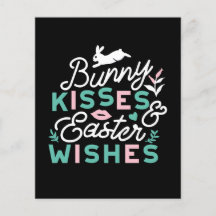 Charming Påsk Typography Bunny Påsk