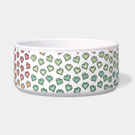 Charming Pastel Rainbow Gemstone Heart Mönster