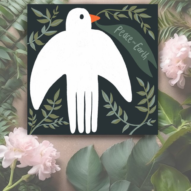 Charming Peace Dove Julafton Helgdag julkort (Charming Peace Dove Christmas Xmas Holiday Greeting Card
)