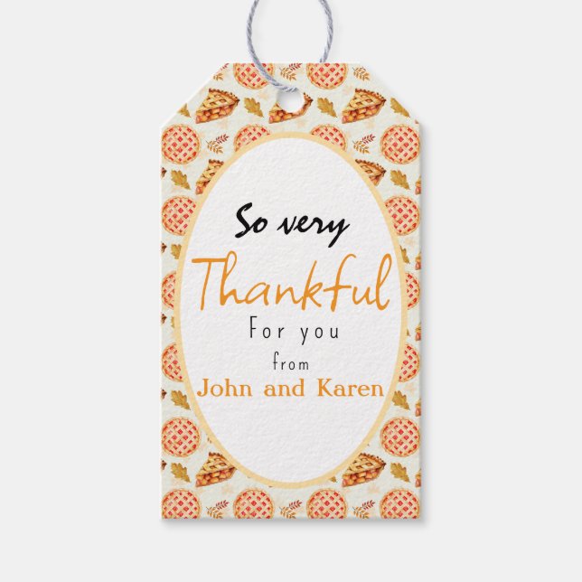 Charming personlig - tack för Gift Märkre Presentetikett (Framsidan)