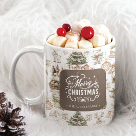 Charming Personlig Winter Scene Kaffemugg