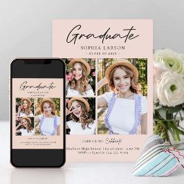 Charming Photo Collage Elegant Studenten Meddelande