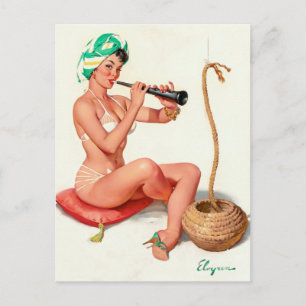 Charming Pinup Vykort