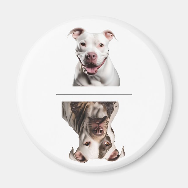 Charming Pit Bull Dishwasher Clean/Dirty Magnet (Framsidan)