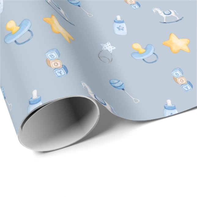 Charming Pojke Gift Wrap Presentpapper (Rullad Hörn)