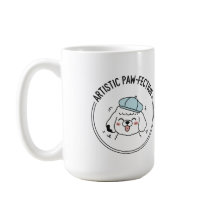 Charming Pudel Sketch med Blue Beret