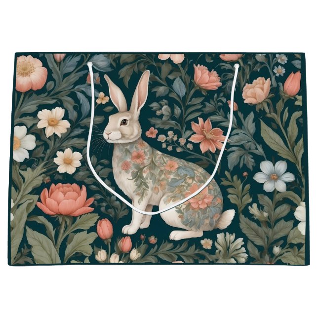 Charming Rabbit William Morris Inspired Blommigt (Framsidan)